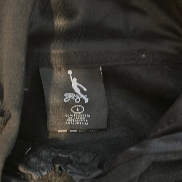 Black and Gray Men's Hoodie - Picture 3 of 4